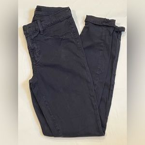 J Brand size 28, black jeans with a tint of blue